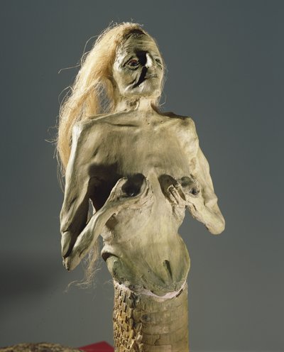 Halvkvinna, halvormvarelse, Melusines lek, 1900 av Unbekannt Unbekannt