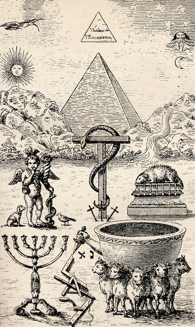 High Degree Symbols, från "The Freemason", av Eugen Lennhoff, publicerad 1932 av Unbekannt Unbekannt
