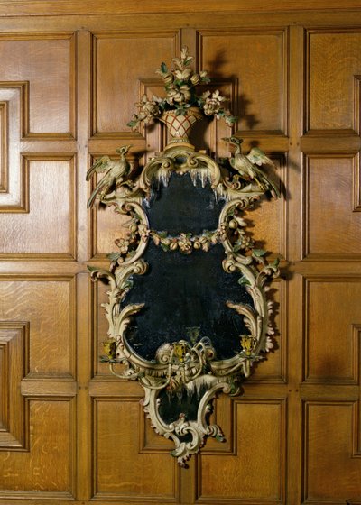 Sen George II girandol med lampetter av gjuten blad av metall av Unbekannt Unbekannt