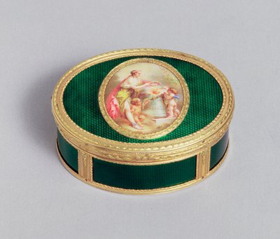 Louis XVI snusdosa i guld och emalj, av Pierre-Francois Drais, Paris, 1774 av Unbekannt Unbekannt