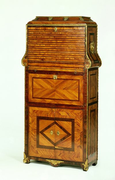 Louis XV fanerad secretaire cartonnier c.1740 av Unbekannt Unbekannt