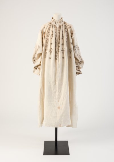 Herr svart broderi linneskjorta, 1600-tal (linne) av Unbekannt Unbekannt
