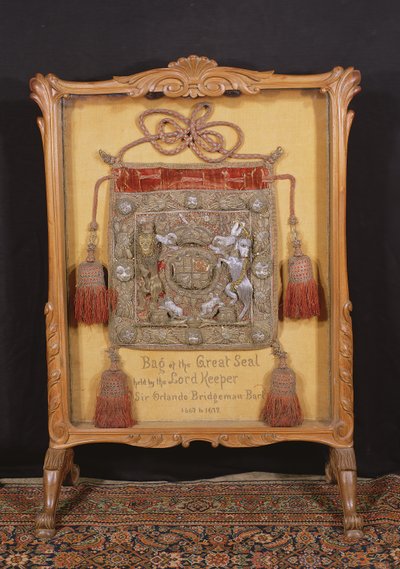 The Bag of the Great Seal, innehad av Lord Keeper, Sir Orlando Bridgeman (1667-72) av Unbekannt Unbekannt
