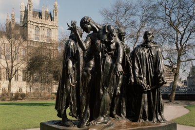 Burghers of Calais, av Auguste Rodin (1840-1917) färdigställd 1888 av Unbekannt Unbekannt