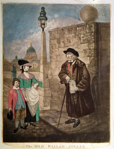 Den gamla balladsångaren, ca 1780 av Unbekannt Unbekannt