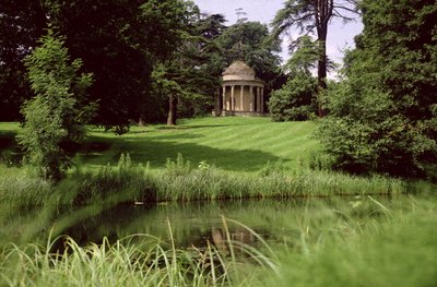The Temple of Ancient Virtue, designad av William Kent (1685-1748) ca 1734 av Unbekannt Unbekannt