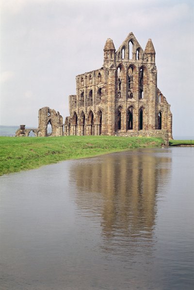 Utsikt över Whitby Abbey, North Yorkshire av Unbekannt Unbekannt