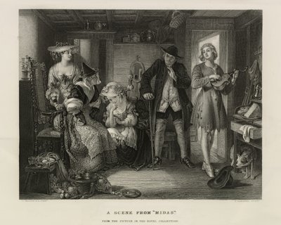 英国ミダスの風景、1850年頃（彫刻）スウェーデン語 av Unbekannter Künstler