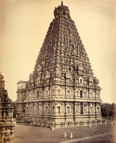 En stor pagod i Indien av Unbekannter Künstler