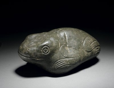 En sällsynt aztekisk stengroda, ca 1200-1521 av Unbekannt