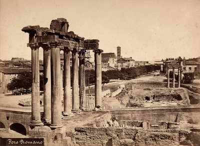 Vy över Forum Romanum av Unbekannter Künstler