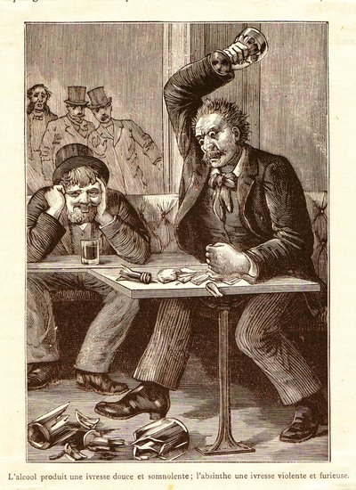 Absint mot alkohol, ca 1900 av Unbekannt