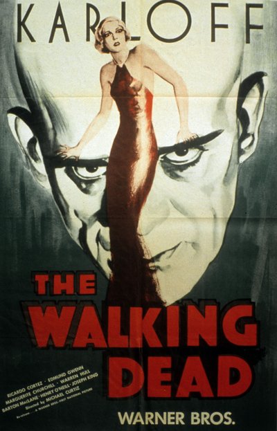 Affisch för filmen The Walking Dead av Michael Curtiz med Boris Karloff 1936 av Unbekannt