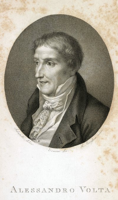 Alessandro Volta (comte Alessandro Giuseppe Anastasio Volta av Unbekannt