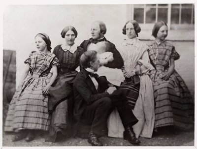 Alexander Parkes, engelsk uppfinnare och kemist, med sin familj, ca 1870 av Unbekannt