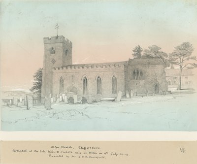 Alton Church: blyertsteckning, nd [?1800-talet] av Unbekannt