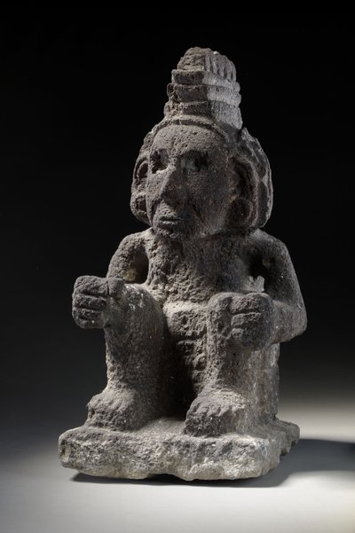 En aztekisk stenfigur av en Macuilxochitl, ca 1200-1521 av Unbekannt