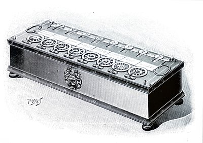 En tilläggsmaskin designad av Blaise Pascal. av Unbekannt