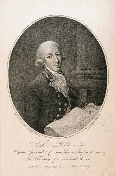 Arthur Phillip, brittisk sjöbefälhavare, ca 1789 av Unbekannt