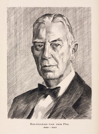 Balthazar van der Pol, holländsk elektroingenjör, ca 1930-talet av Unbekannt