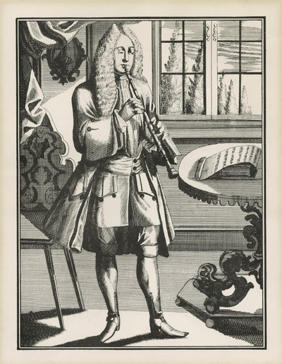 Barock oboist av Unbekannt