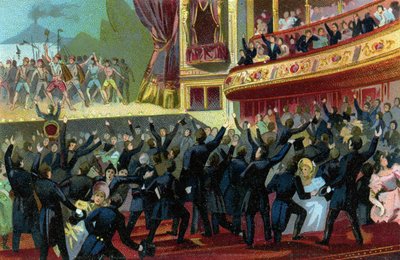 Belgiska revolutionen 1830 (illustration) av Unbekannter Künstler