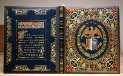 Bindning av boken "The Gettysburg Speech and The Second Inaugural Address, 1928 av Unbekannt
