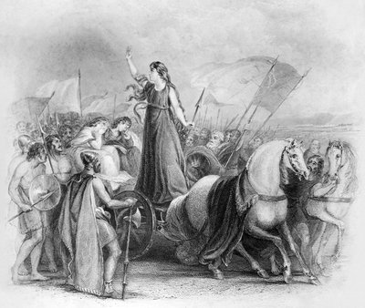 Boudica / Boadicea av Unbekannter Künstler