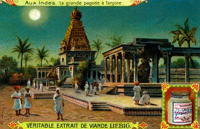 Brihadeeswarar-templet i Thanjavur, Indien. av Unbekannter Künstler