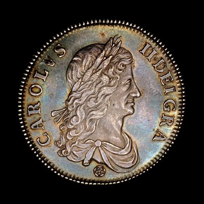 Brittiskt mynt föreställande kung Charles II av Unbekannter Künstler