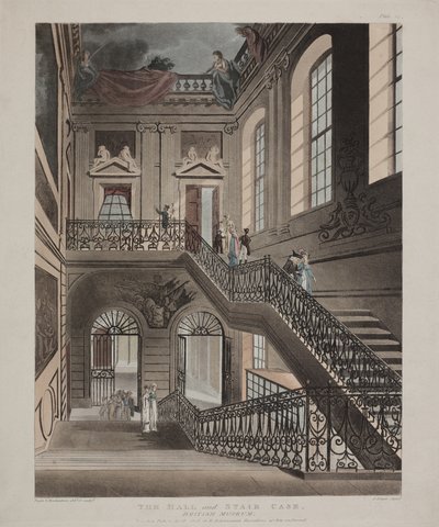 British Museum, Holborn, 1808 av Unbekannt