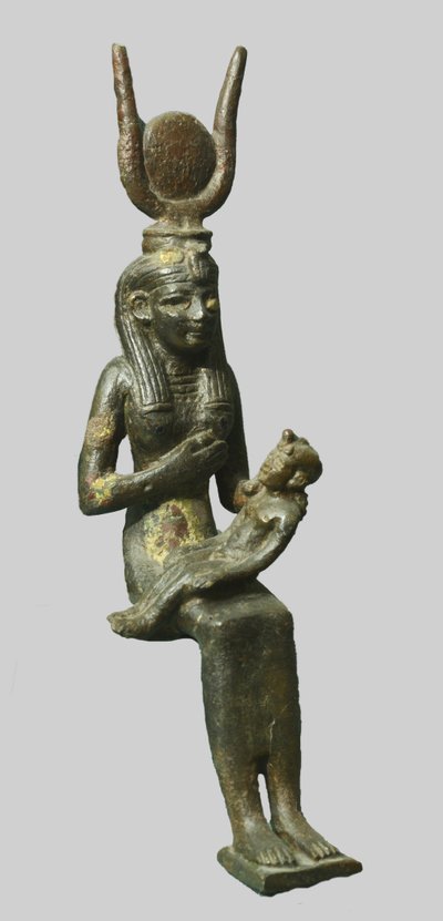 Bronsstaty av den egyptiska gudinnan av Unbekannt