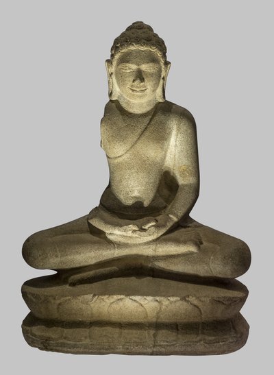 Buddha gör gesten av meditation av Unbekannt