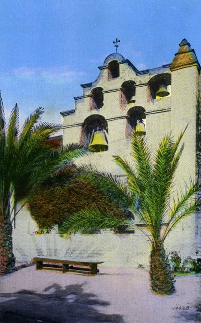 Kalifornien: San Gabriel Mission Bells, San Gabriel av Unbekannter Künstler