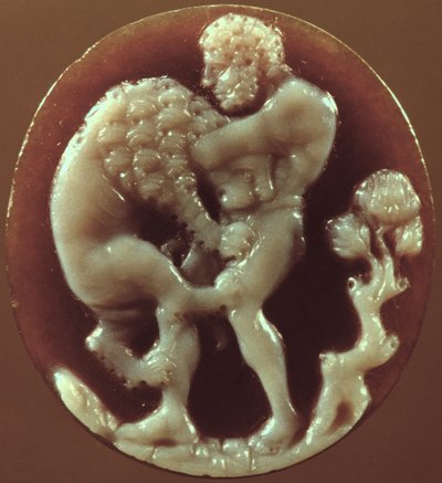Cameo av Hercules och Nemean Lion av Unbekannt