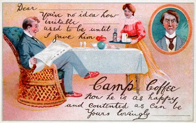 Camp Coffee - reklam, ca 1920 av Unbekannter Künstler
