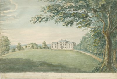 Canwell Hall: akvarellmålning, nd [?1700-talet] av Unbekannt