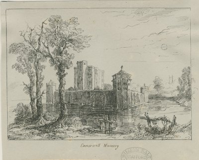 Caverswall Castle: bläckskiss och [?1800-talet] av Unbekannt