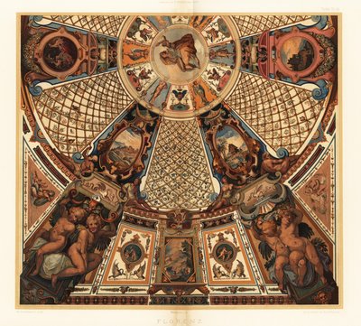 Takmålning i Uffizierna i Florens av Unbekannter Künstler