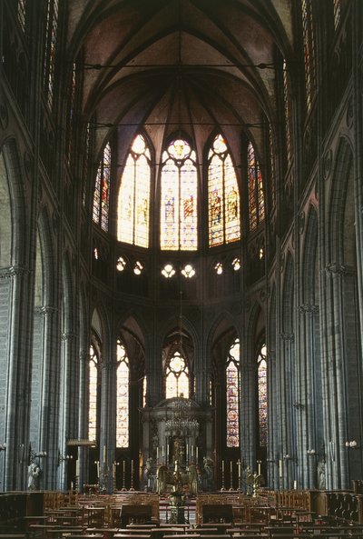 Centralskepp i katedralen Our Lady Tournai (foto) av Unbekannter Künstler