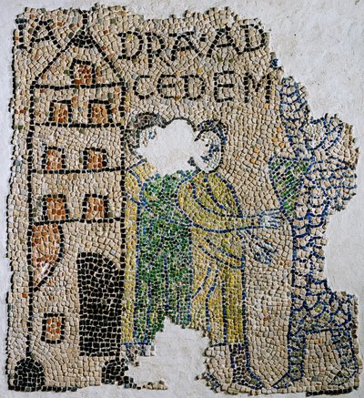 Church of Saint John Evangelist, Fjärde korståget, Fragment av mosaikgolv som representerar venetianerna., Ravenna, Emilia-Romagna, Italien av William M. Timlin