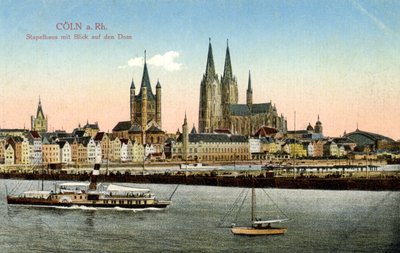 Köln Tyskland tidigt 1900-tal (vykort) av Unbekannter Künstler