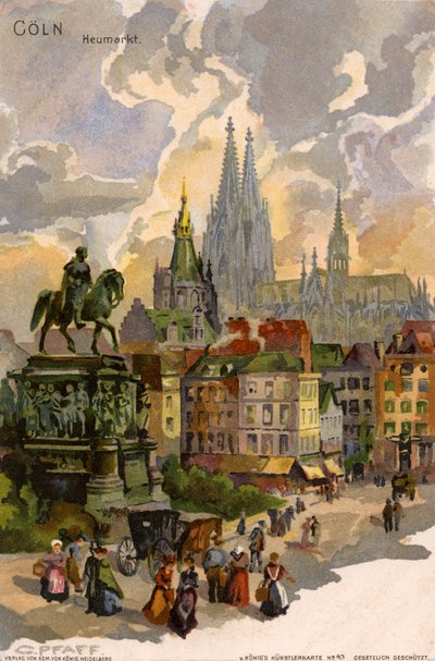 Köln, Tyskland, början av 1900-talet av Unbekannter Künstler
