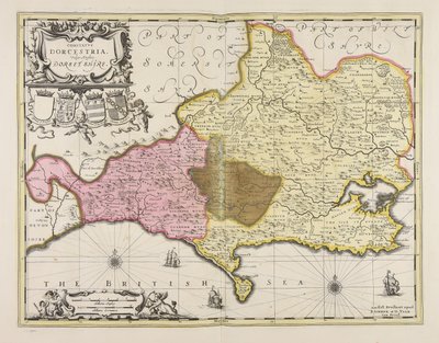Comitatus Dorcestria vulgo anglice Dorset Shire av Unbekannter Künstler