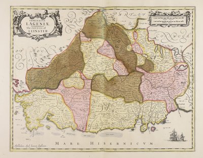 Comitatus Lageniae  grevskapet Leinster av Unbekannter Künstler