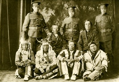 Cree First Nations kanadensare under 1:a världskriget av Unbekannter Künstler