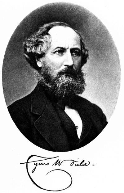 Cyrus W Field, amerikansk finansman och entreprenör, ca 1875 av Unbekannt