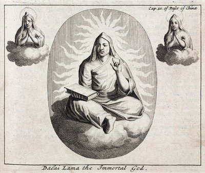 Dalai Lama den odödliga guden, ca 1700 av Unbekannt