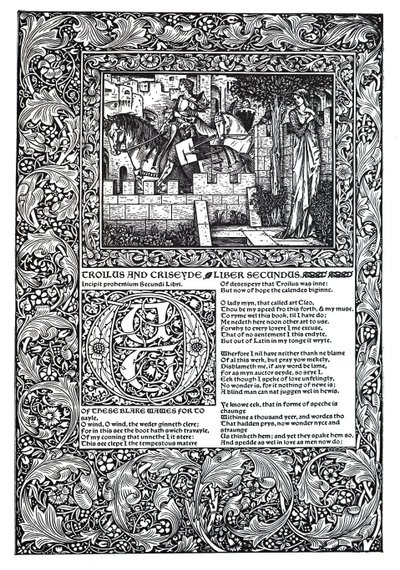 Dekorativ dikt av Geoffrey Chaucer av Unbekannt