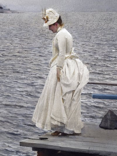 Detalj av: Sommarlov (1886, akvarell på papper). Stockholm, privat samling. Anders Zorn (1860-1920) av Unbekannter Künstler